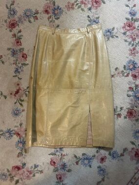 Women’s authentic leather pencil skirt Oscar de la Renta